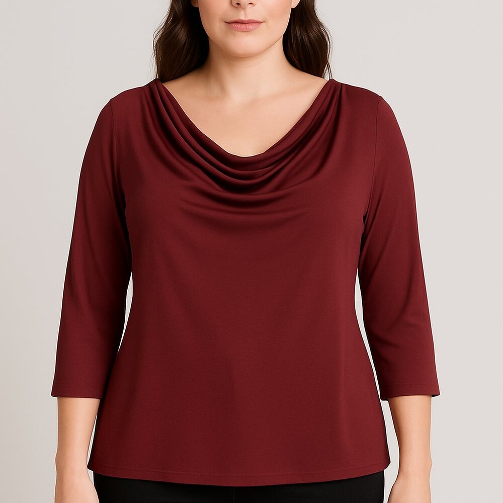 Women's Burgundy Top